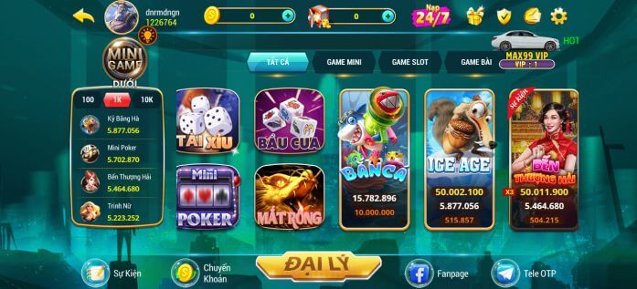 cổng game MAX99