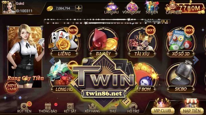 Giới thiệu game bài Twin86
